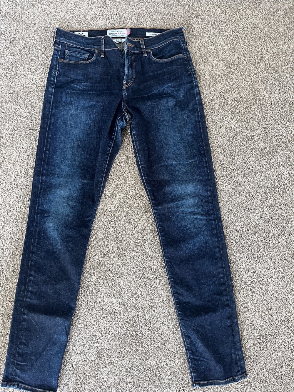 Lucky Brand Deep Indigo Skinny Jeans